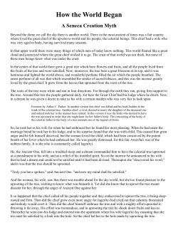 How the World Began - Bakersfield College