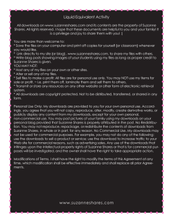 Liquid Equivalent Activity www.suzanneshares.com