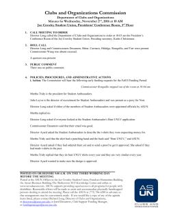 Clubs and Organizations Commission