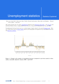 Unemployment statistics Statistics Explained