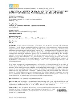 a technical review of bim based cost estimating