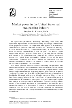 Market power in the United States red meatpacking industry