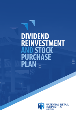 dividend reinvestment andstock purchase plan
