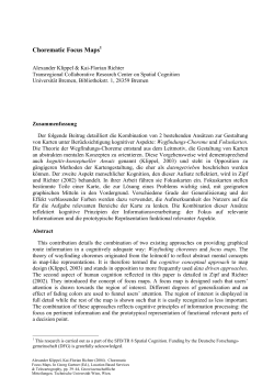LoL@ - City Guide - SFB/TR 8 Spatial Cognition