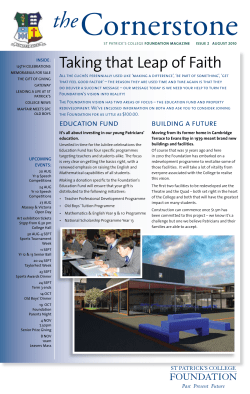 Issue 2 &ndash; August 2010 - St Patrick`s College, Wellington