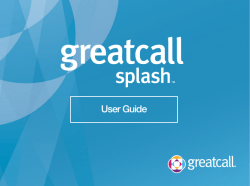 User Guide - GreatCall