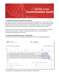 Customization Guide - Garland Science Learning System
