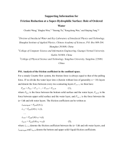 Supporting Information for Friction Reduction at a Super