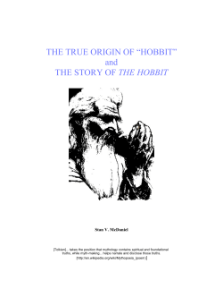 The Philosophical Etymology of Hobbit