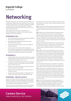 Networking - Imperial College London