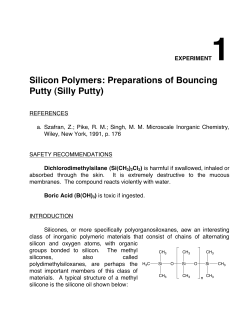 Silicon Polymers: Preparations of Bouncing Putty