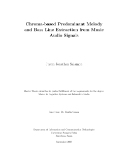 Chroma-based Predominant Melody and Bass Line Extraction from