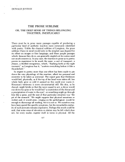 The Prose Sublime - University of Michigan