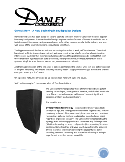 Genesis Horn - Danley Sounds Labs