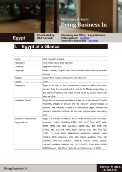 Doing Business In Egypt (891KB / 33 pages)