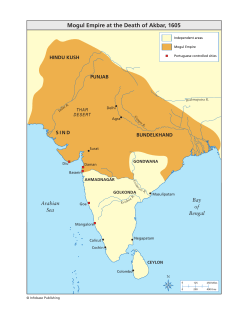Mogul Empire at the Death of Akbar, 1605