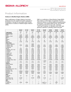 Dulbecco`s Modified Eagle`s Medium (DME - Sigma