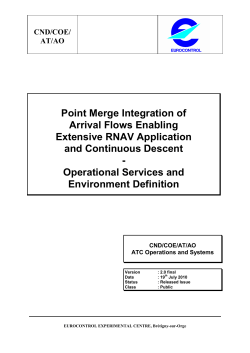 Point Merge Integration of Arrival Flows Enabling Extensive RNAV