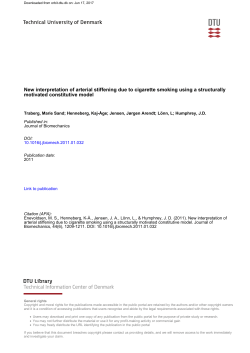 New interpretation of arterial stiffening due to cigarette