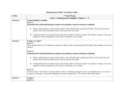 Kindergarten Math Curriculum Guide 15