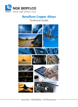Beryllium Copper Alloys
