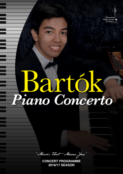 concert programme 2016/17 season