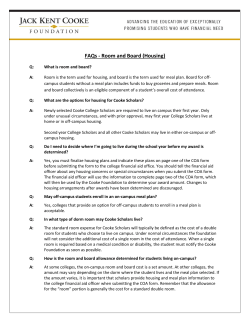 FAQs - Room and Board (Housing)