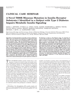 CLINICAL CASE SEMINAR A Novel T608R Missense Mutation in