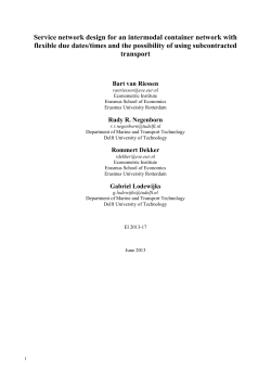 Service network design for an intermodal container network with