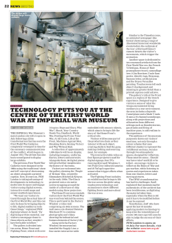 technology puts you at the centre of the first world war at imperial