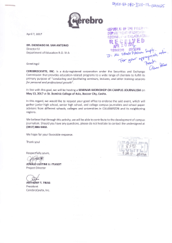 Advisory - DepEd CALABARZON