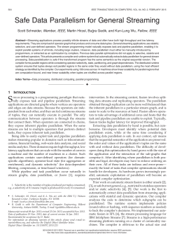 Safe Data Parallelism for General Streaming