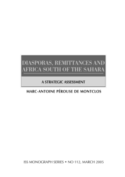 Diasporas, Remittances and Africa South of the Sahara: A Strategic