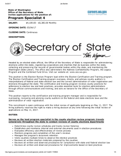 Program Specialist 4