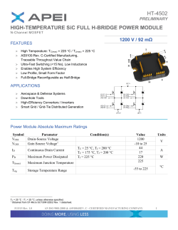 HT-4502 HIGH-TEMPERATURE SiC FULL H-BRIDGE