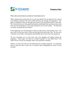 Pregnancy Diary - St. Elizabeth Healthcare