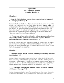 Catcher in the Rye Questions and Answers