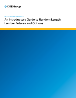 An introductory guide to random length lumber Futures