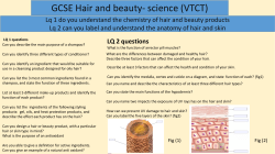 Hair and beauty science