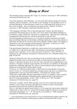 2011 08 Dublin EURYPAA PI Workshop