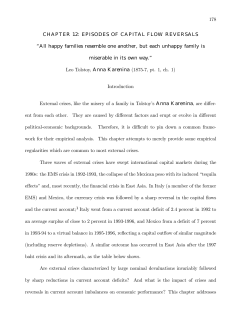178 CHAPTER 12: EPISODES OF CAPITAL FLOW REVERSALS