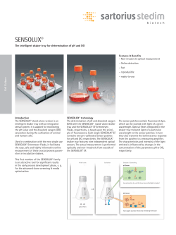 SENSOLUX® The intelligent shaker tray for