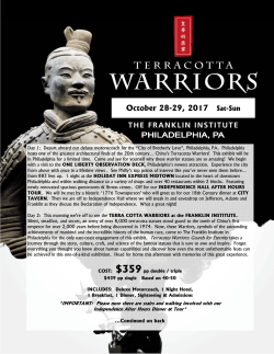 Philadelphia - Terra Cotta Warriors.pub