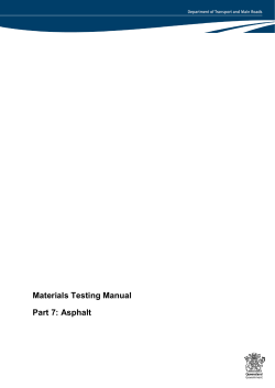 Part 7-Asphalt - Department of Transport and Main Roads