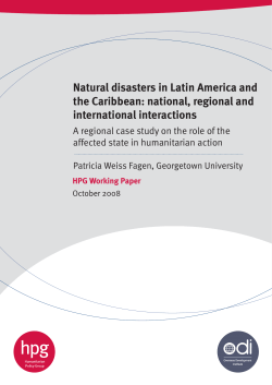 Natural disasters in Latin America and the Caribbean