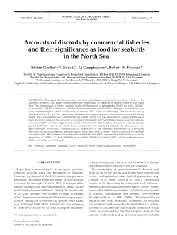 Amounts of discards by commercial fisheries and their significance