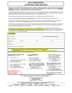 2017 HFM Non Profit Application