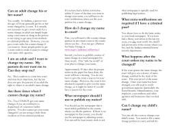 Name Change - PDF Brochure