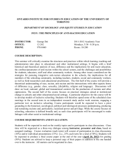 The Principles of Anti-Racism Education - OISE