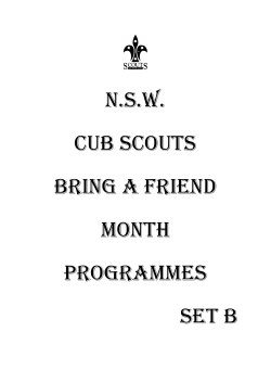 Bring A Friend Programmes Set B